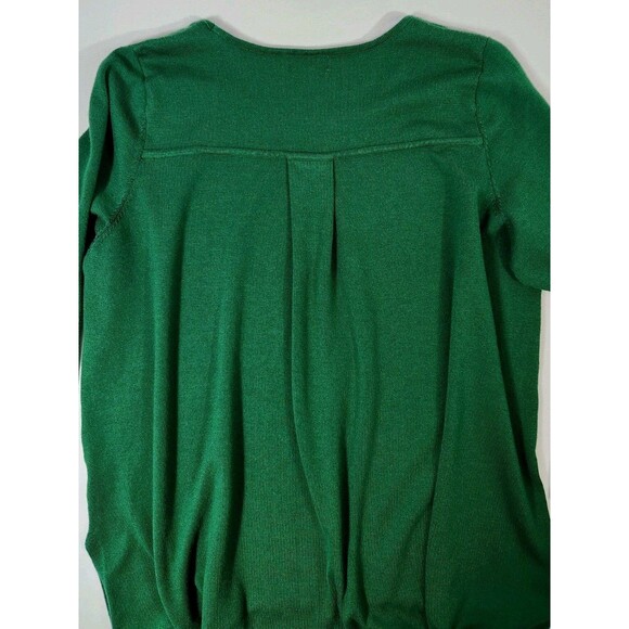 Tahari Womens 1X Hunter Green Sweater Pullover 3/4 Sleeve Christmas Casual - Picture 10 of 10